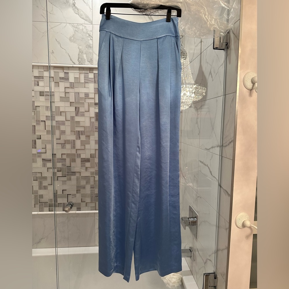 NWT Ramy Brook Eleanor pant, color Misty (light blue), size 4.